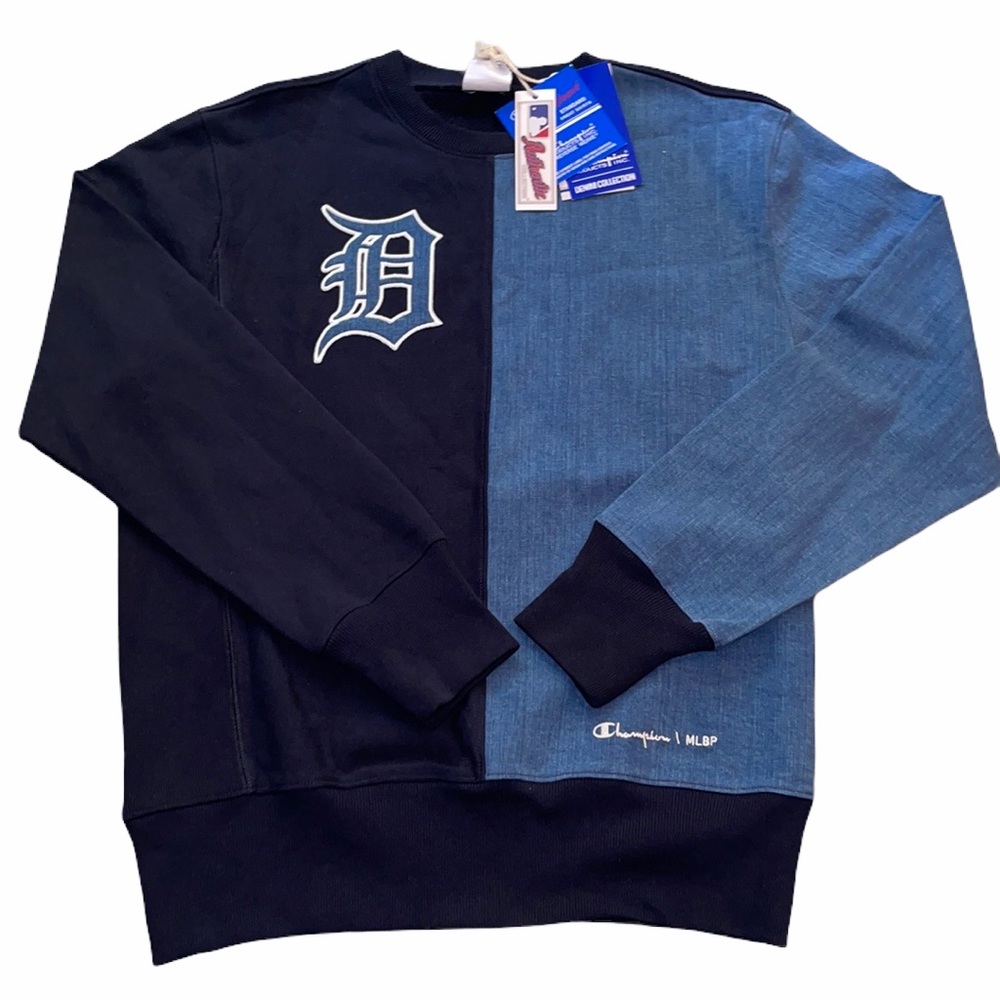 Champion Exclusive Detroit MLB Denim Sweatshirt